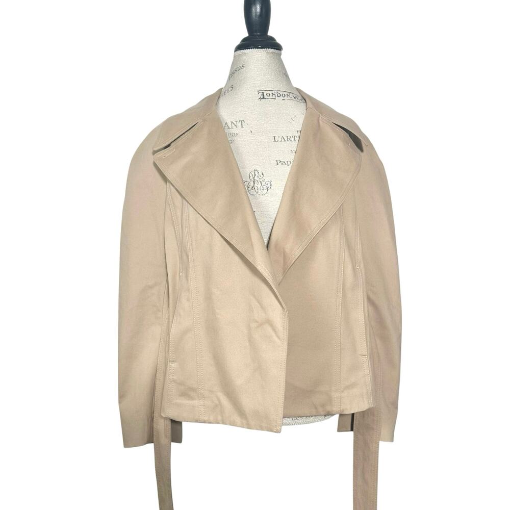 Banana Republic | Women | Beige Chic Cape Back Belted Short Trench Coat | Small - Picture 5 of 16